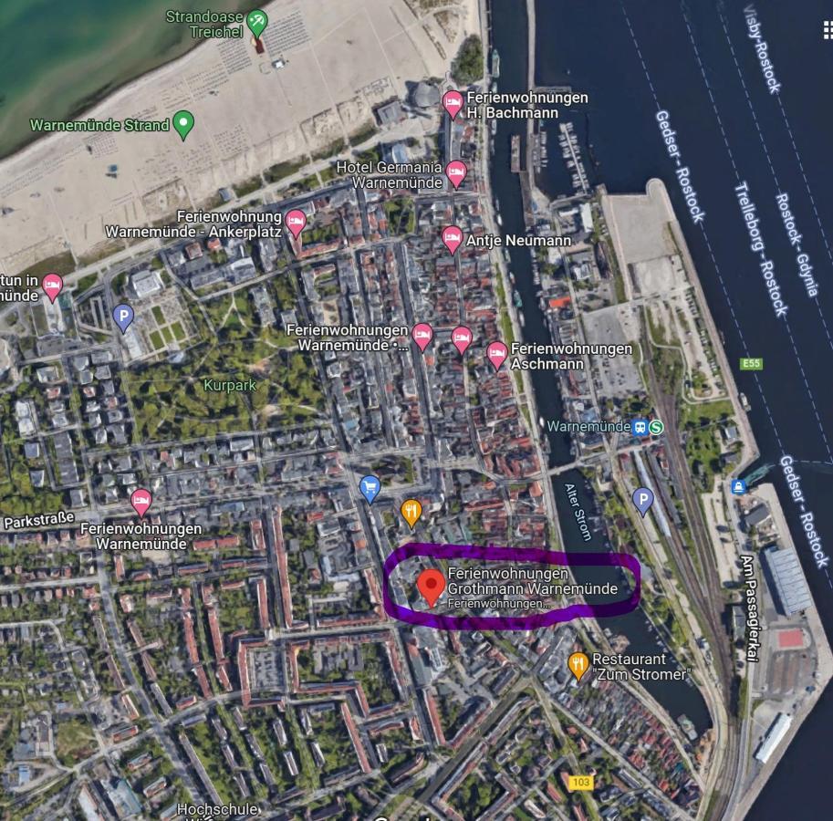 Zur Duene Warnemuende Villa Rostock Exteriör bild